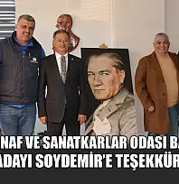 Fethiye Esnaf ve Sanatkarlar Odası Başkanı ve Başkan Adayı Soydemir'e teşekkür ziyareti