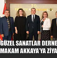 Fethiye Güzel Sanatlar Derneği'nden Kaymakam Akkaya'ya ziyaret