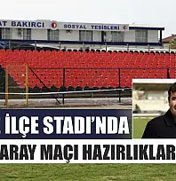 Fethiye İlçe Stadı'nda Galatasaray maçı hazırlıkları