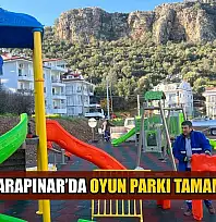 Fethiye Karapınar'da oyun parkı tamamlanıyor