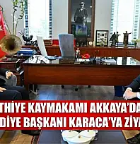 Fethiye Kaymakamı Akkaya'dan Belediye Başkanı Karaca'ya ziyaret