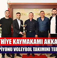 Fethiye Kaymakamı Akkaya, Ege Şampiyonu Voleybol Takımını Tebrik Etti