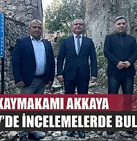 Fethiye Kaymakamı Akkaya, Kayaköy'de incelemelerde bulundu