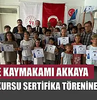 Fethiye Kaymakamı Akkaya, Yelken Kursu Sertifika Törenine Katıldı