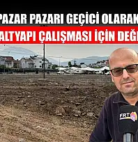 Fethiye Pazar Pazarı Geçici Olarak Taşındı: Esnaf 'Altyapı Çalışması İçin Değer' Dedi