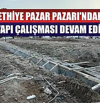Fethiye Pazar Pazarı'ndaki altyapı çalışması devam ediyor