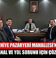 Fethiye Pazaryeri Mahallesi'nde kuru kanal ve yol sorunu için çözüm sözü