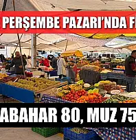 Fethiye Perşembe Pazarı'nda fiyatlar: Karnabahar 80, muz 75 lira