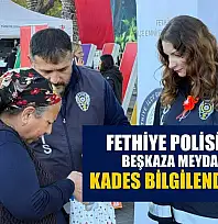 Fethiye Polisinden Beşkaza Meydanı'nda KADES bilgilendirmesi