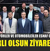 Fethiye Şoförler ve Otomobilciler Esnaf Odası'ndan hayırlı olsun ziyaretleri