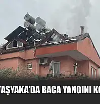 Fethiye Taşyaka'da baca yangını korkuttu