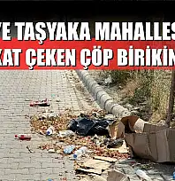 Fethiye Taşyaka Mahallesi'nde dikkat çeken çöp birikintisi