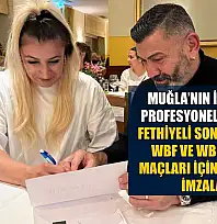 Fethiyeli Songül Ayten, Wbf ve Wbo Kemer maçları için sözleşme imzaladı