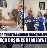 Fethiyespor Taraftar Grubu Maraton Apaçiler'den Atatürkçü Düşünce Derneği'ne Ziyaret