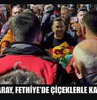 Galatasaray, Fethiye'de çiçeklerle karşılandı