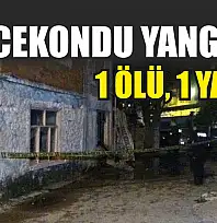 Gecekondu yangını: 1 ölü, 1 yaralı