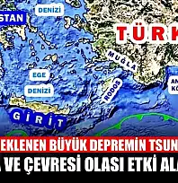 Girit'te beklenen büyük depremin Tsunami riski: Muğla ve çevresi olası etki alanında