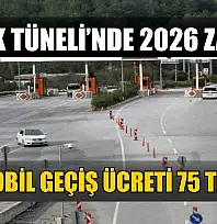 Göcek Tüneli'nde 2026 zammı: Otomobil geçiş ücreti 75 TL oldu