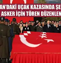 Gürcistan'daki uçak kazasında şehit olan 20 asker için tören düzenlendi