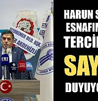 Harun Sağır: Esnafımızın Tercihine Saygı Duyuyoruz