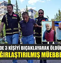 Huzurevinde 3 kişiyi bıçaklayarak öldüren sanığa üç kez ağırlaştırılmış müebbet talebi