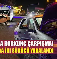 Işıklarda Korkunç Çarpışma! Yatağan'da İki Sürücü Yaralandı