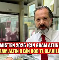 İslam Memiş'ten 2026 İçin Gram Altın Tahmini: 'Gram Altın 8 Bin 800 TL Olabilir'