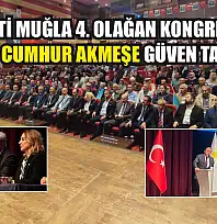 İYİ Parti Muğla 4. Olağan Kongresi'nde Davut Cumhur Akmeşe Güven Tazeledi