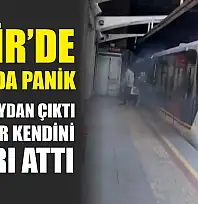İzmir'de Metroda Panik: Vagon Raydan Çıktı, Yolcular Kendini Dışarı Attı