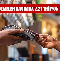 Kartlı ödemeler kasımda 2,27 trilyon lira oldu