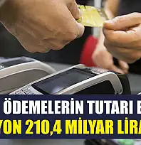 Kartlı ödemelerin tutarı ekimde 2 trilyon 210,4 milyar lira oldu