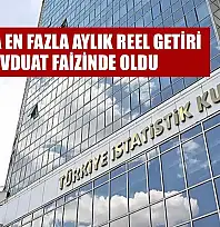 Kasımda en fazla aylık reel getiri mevduat faizinde oldu