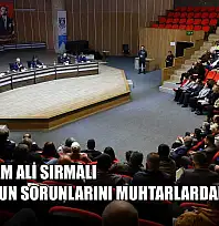 Kaymakam Ali Sırmalı Bodrum'un sorunlarını muhtarlardan dinledi