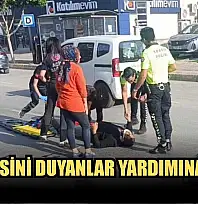 Kaza sesini duyanlar yardımına koştu