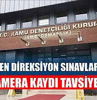 KDK'den direksiyon sınavları için kamera kaydı tavsiyesi