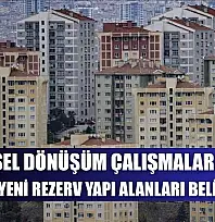 Kentsel dönüşüm çalışmaları için 77 ilde yeni rezerv yapı alanları belirlendi