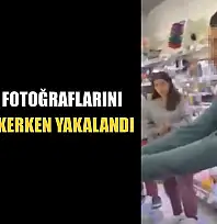 Kızların fotoğraflarını izinsiz çekerken yakalandı