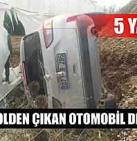 Kontrolden çıkan otomobil devrildi: 5 yaralı