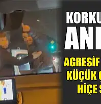 Korku dolu anlar: Agresif sürücü küçük çocuğu hiçe saydı