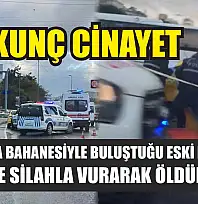 Korkunç cinayet: Konuşma bahanesiyle buluştuğu eski eşini takside silahla vurarak öldürdü