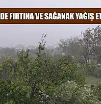 Köyceğiz'de fırtına ve sağanak yağış etkili oldu