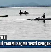 Köyceğiz'de Kürek Milli Takımı seçme testi gerçekleştirildi