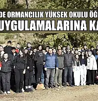 Köyceğiz'de Ormancılık Yüksek Okulu öğrencileri saha uygulamalarına katıldı