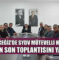 Köyceğiz'de SYDV Mütevelli heyeti yılın son toplantısını yaptı