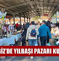 Köyceğiz'de yılbaşı pazarı kuruldu