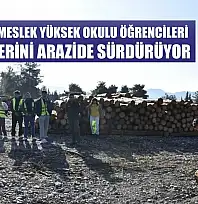 Köyceğiz Meslek Yüksek Okulu öğrencileri eğitimlerini arazide sürdürüyor