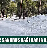 Köyceğiz Sandras Dağı karla kaplandı
