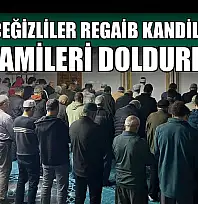 Köyceğizliler Regaib Kandili'nde camileri doldurdu