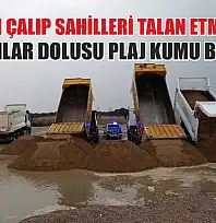 Kumları çalıp sahilleri talan etmişlerdi: Kamyonlar dolusu plaj kumu bulundu