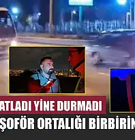 Lastiği Patladı Yine Durmadı: Alkollü Şoför ortalığı birbirine kattı